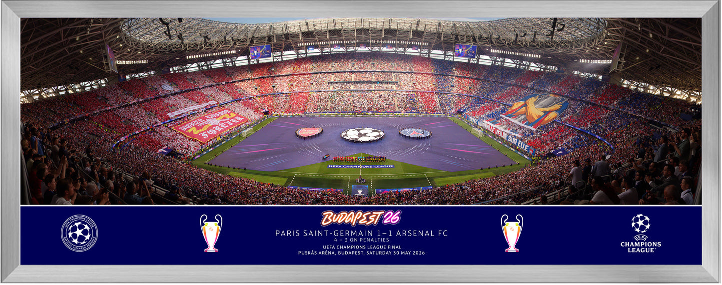 UEFA 2026 Champions League Final - Budapest, Hungary - Line up 30” Panoramic