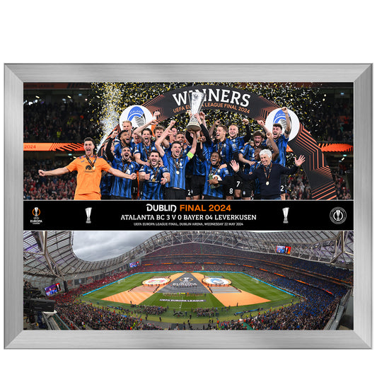 UEFA Europa League 2024 Final Celebration Montage Framed Print - 16 x 12