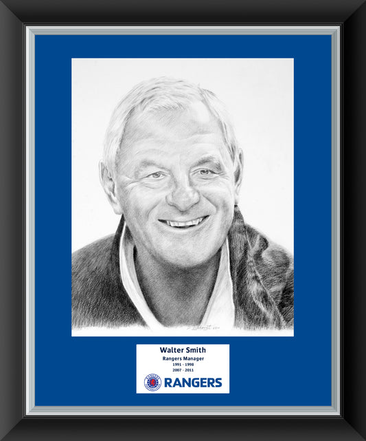 20x16" Walter Smith Sketch Framed Print