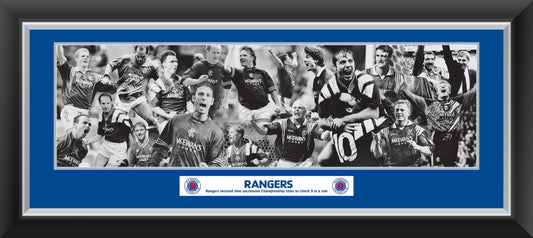 30x12" Panoramic 9 in a Row Montage Framed Print