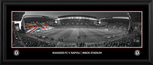 Best Seller 30x11" Ibrox Salutes Queen Elizabeth II Panoramic Frame
