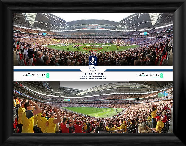 2015 FA Cup Final framed Panoramic Montage
