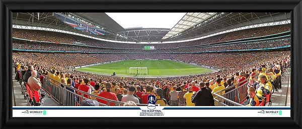 2015 FA Cup Final Behind Goal Framed Panoramic