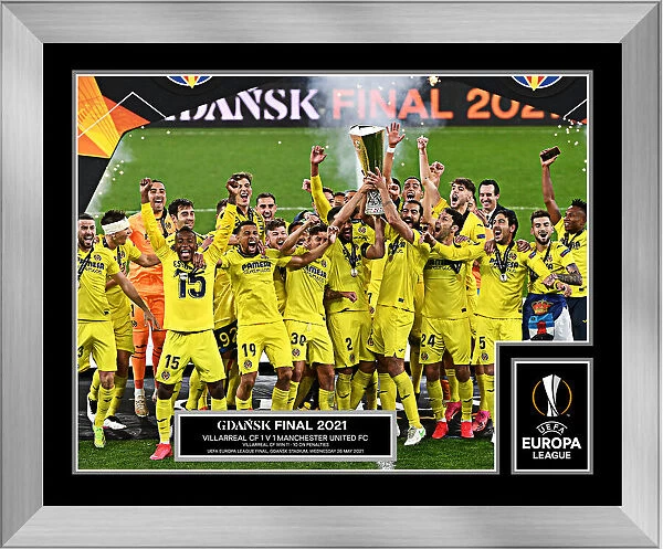 2021 Europa League Final 20x16 Winners Framed & Mounted