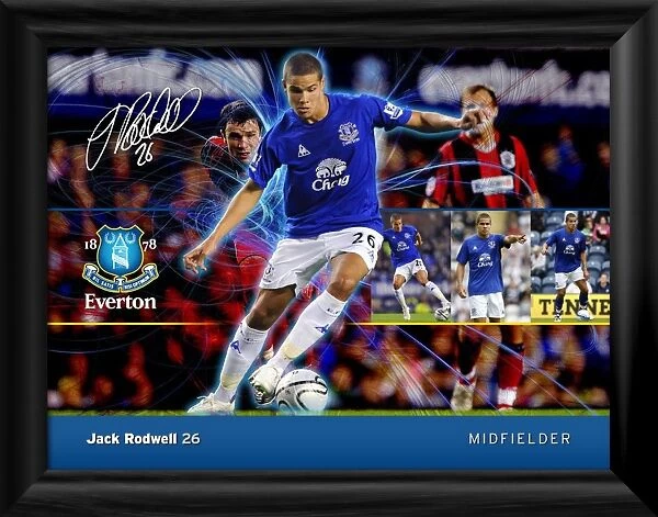 Everton FC - Jack Rodwell Player Profile Framed Print