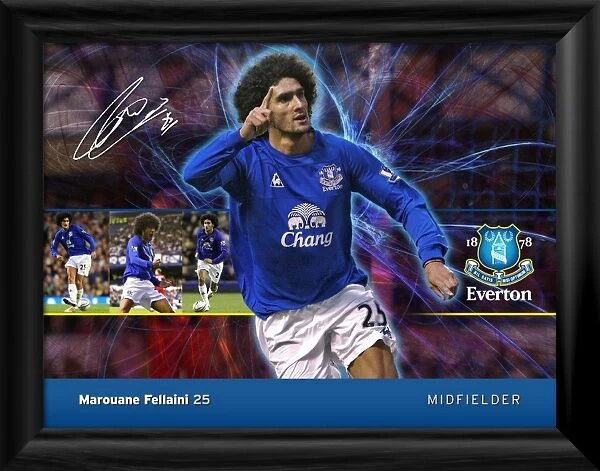 Everton FC - Marouane Fellaini Player Profile Framed Print