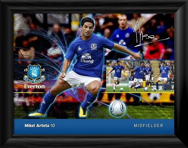 Everton FC - Mikel Arteta Player Profile Framed Print