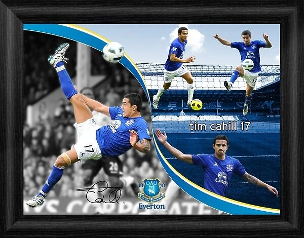 Everton FC - Tim Cahill Framed Montage