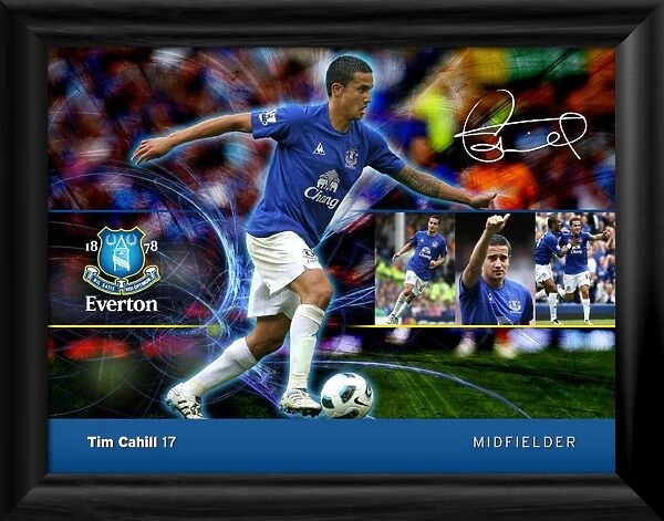 Everton FC - Tim Cahill Player Profile Framed Print