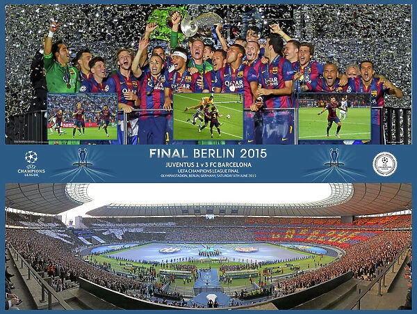 UEFA Champions League Final 2015 Framed Montage