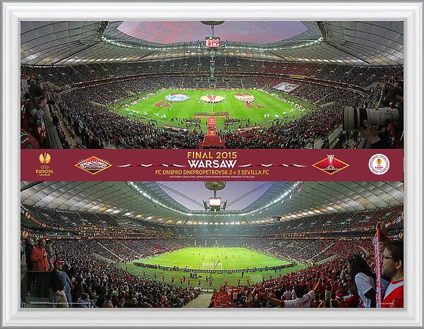 UEFA Europa League 2015 Final Framed Panoramic Montage