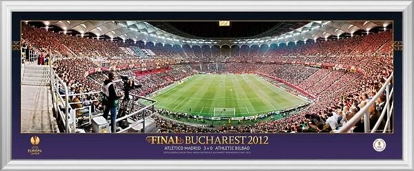 UEFA Europa League Final 2012 at Bucharest Framed Panoramic