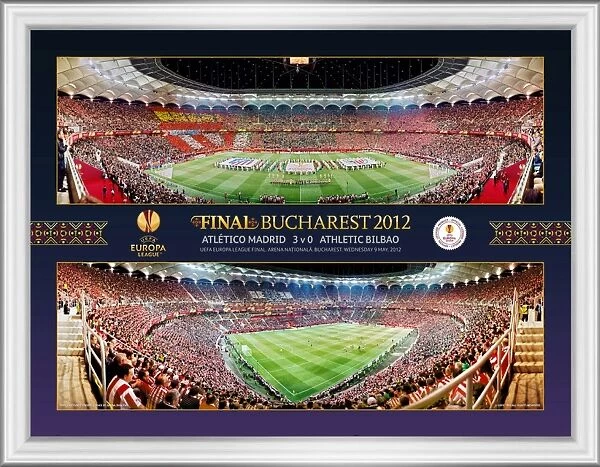 UEFA Europa League Final 2012 at Bucharest Framed Montage