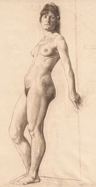 Standing Nude Model. Creator: Otto H. Bacher (American, 1856-1909)