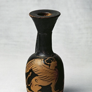 Lekythos. 4th century BC. Red- figure pottery