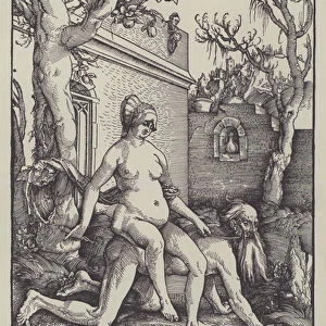 Aristotle and Phyllis, 1513 (litho)