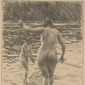 Balance, 1919 (etching)