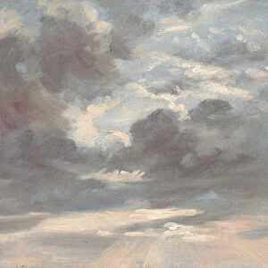 Cloud Study: Stormy Sunset, 1821-2 (oil on paper on canvas)