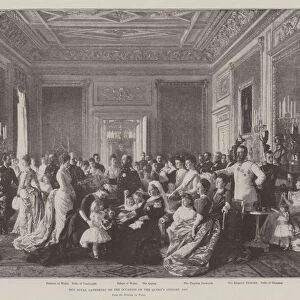 The Royal Gathering on the Occasion of the Queens Jubilee, 1887 (litho)