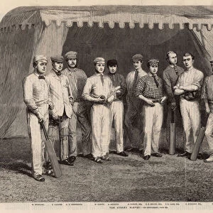 The Surrey Eleven cricket team (engraving)
