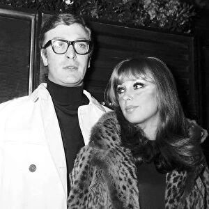 Michael Caine actor and girlfriend Elizabeth Ercy
